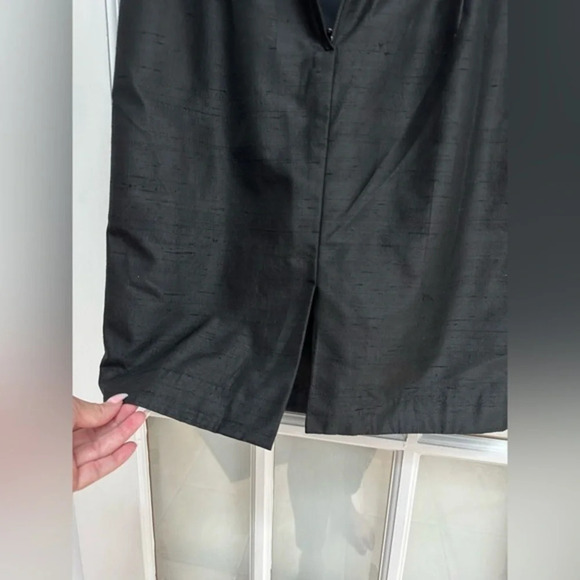 Vintage Marie St. Claire 100% Silk Black Classic Cocktail Timeless Dress Size 6 - Picture 5 of 11